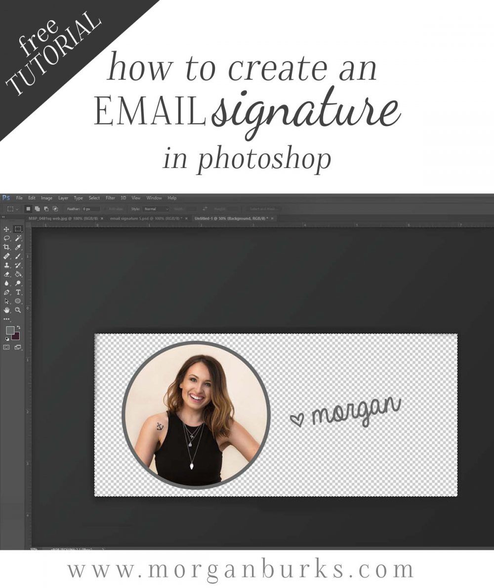 How to Create an Email Signature Image in Photoshop