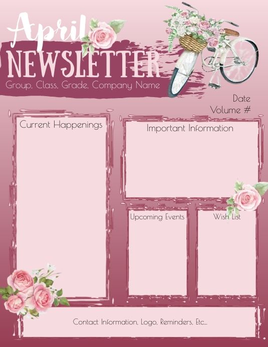 Copy of Monthly Newsletter Template
