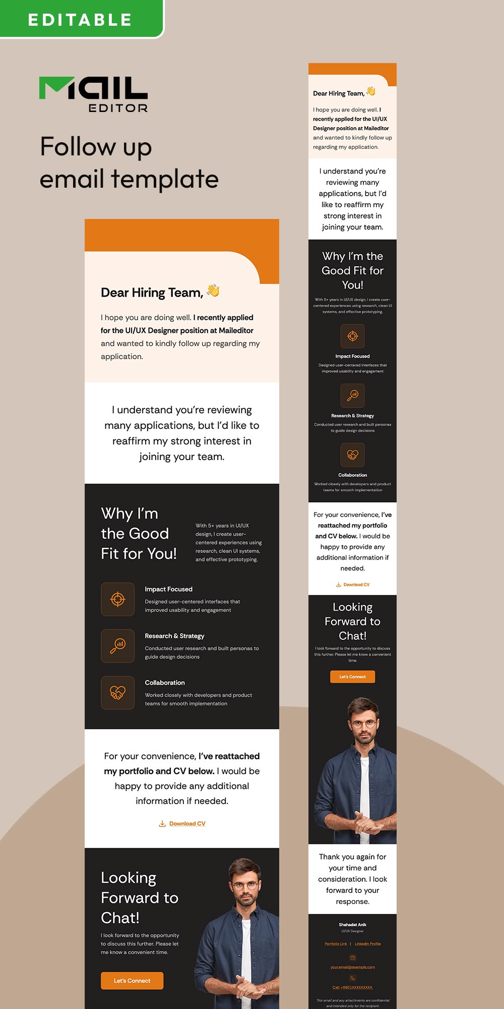 Follow up email template