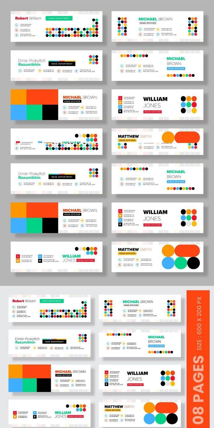 Modern Creative Email Signature Corporate Identity