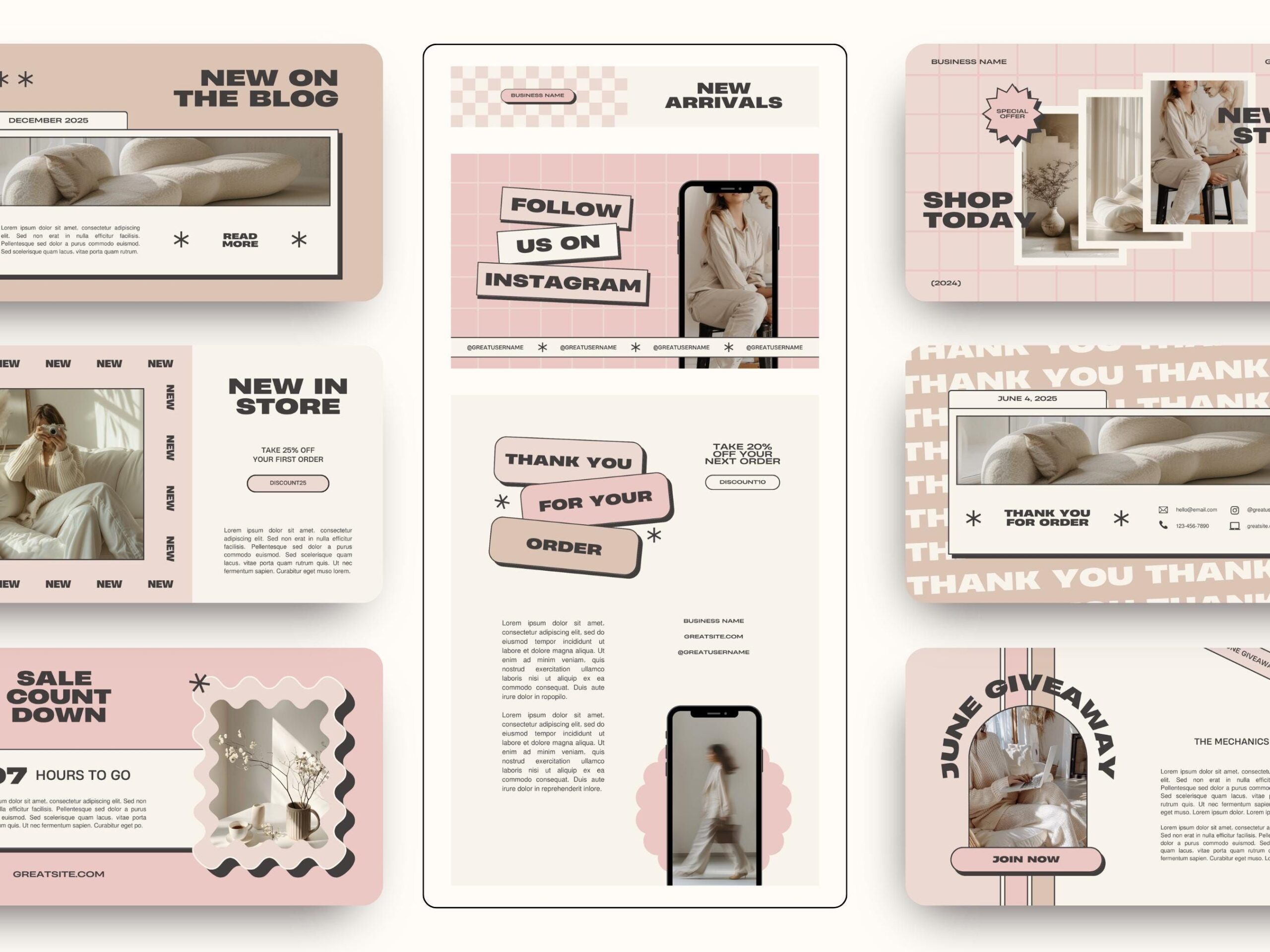 Email Marketing Templates Canva, Modern Pink Retro Newsletter Template, Marketing Mailing List Design for Mailchimp Klaviyo, Email Campaigns &ndash; Etsy