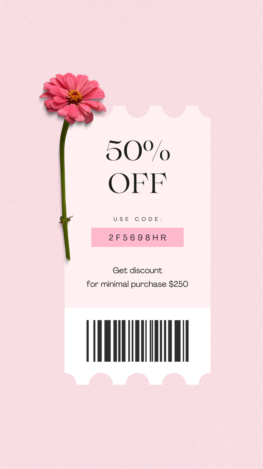 Minimalist Coupon Canva Template