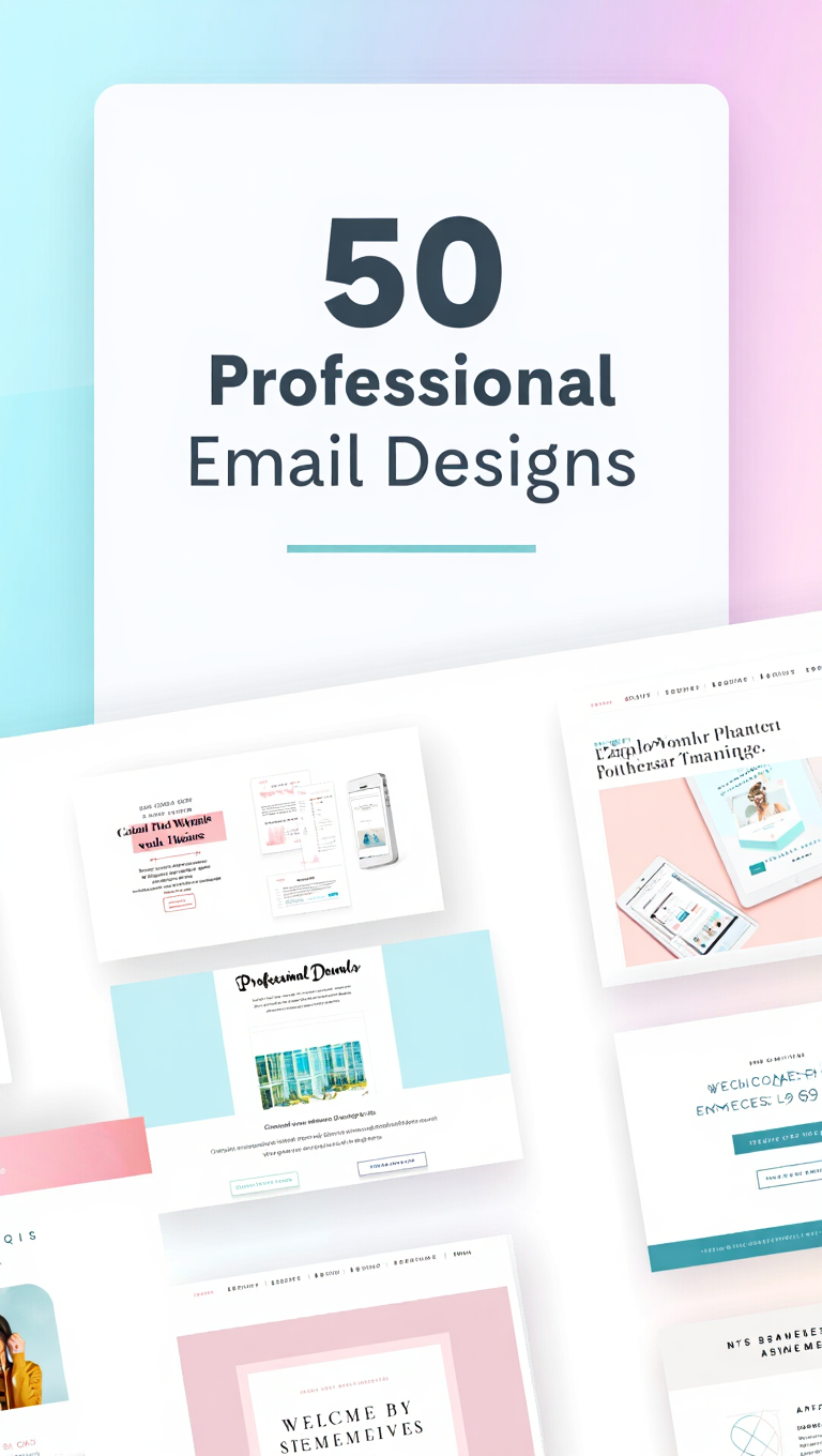 50 High Converting Email Templates Canva Mockup Preview Bundle