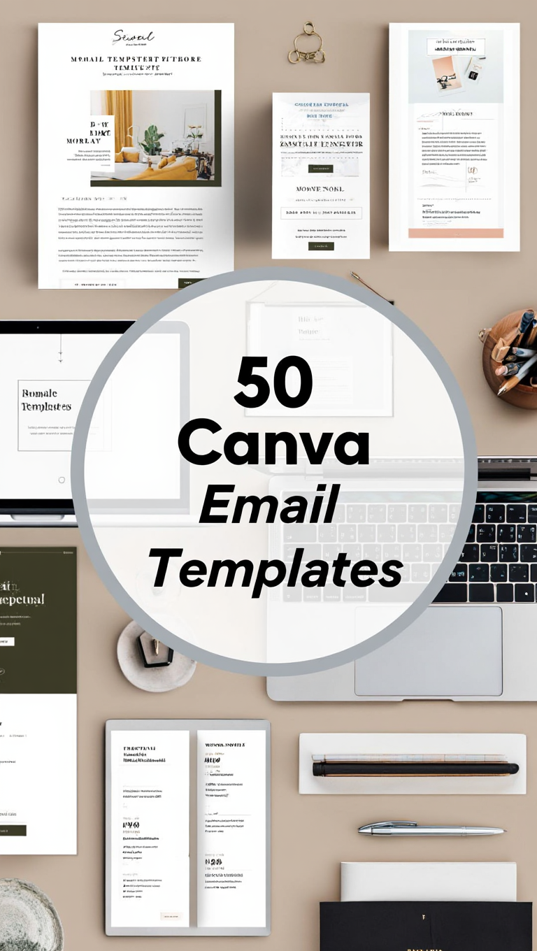 Online Shop Promo Email Template Pack Canva Email Bundle