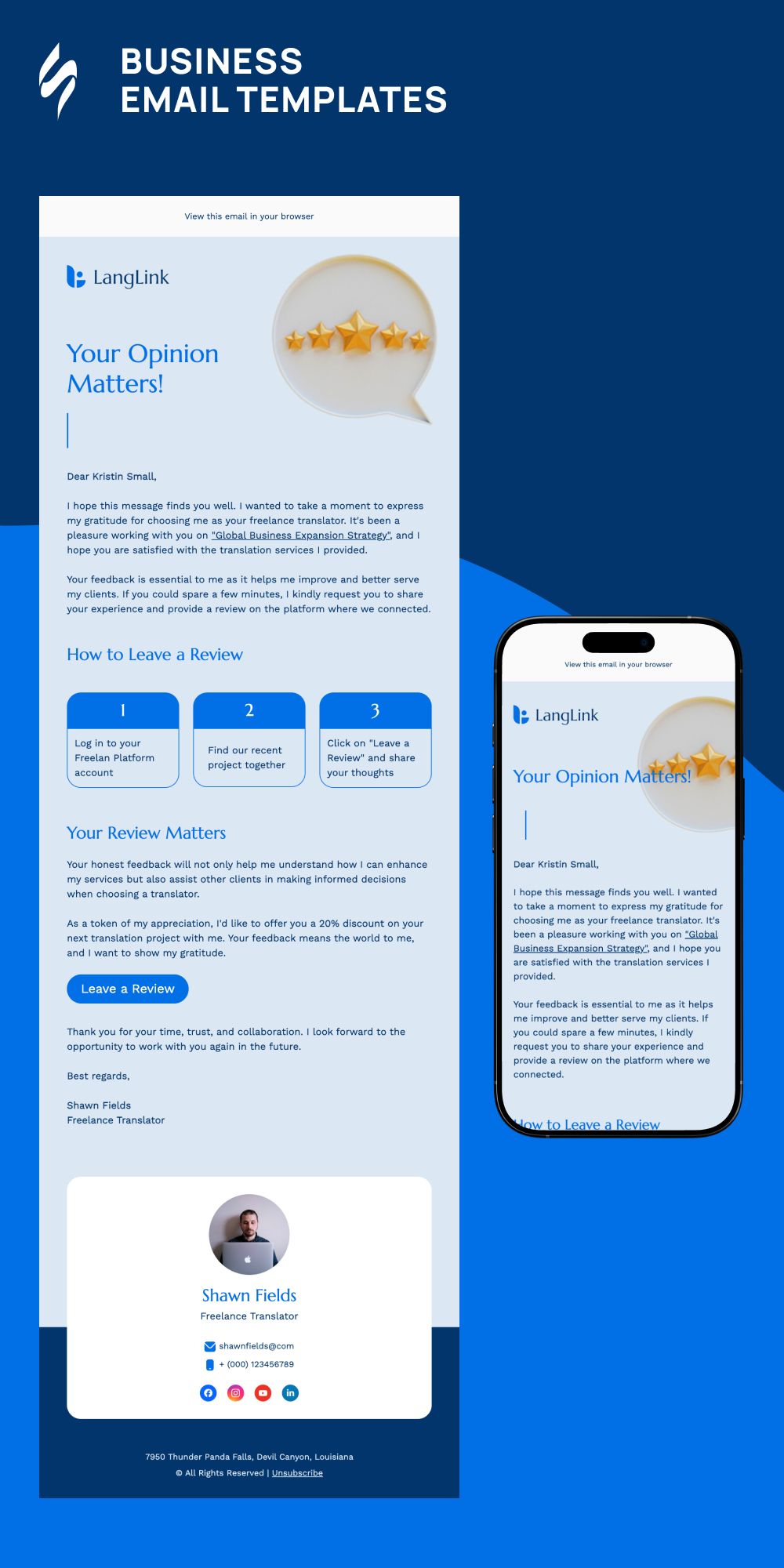 Business Email Design | Email Newsletter Design