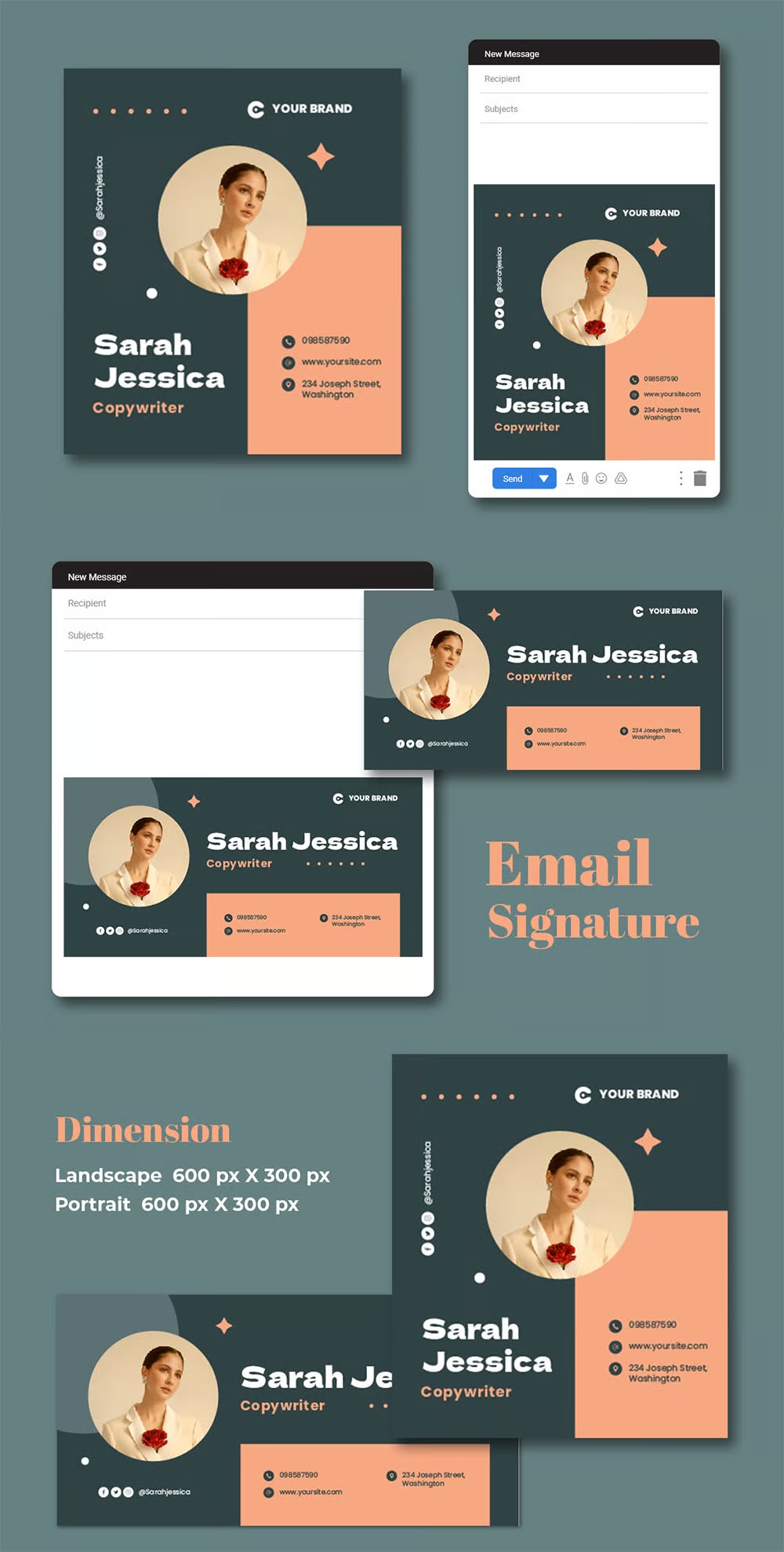 Copywriter Email Signature Template