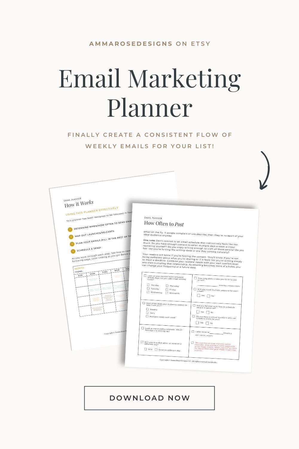 Email Marketing Planner  Email Marketing  Email Templates  | Etsy