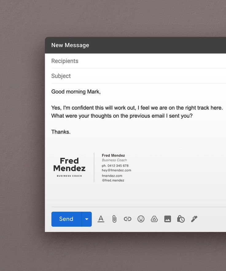 Clean and professional Email Signature