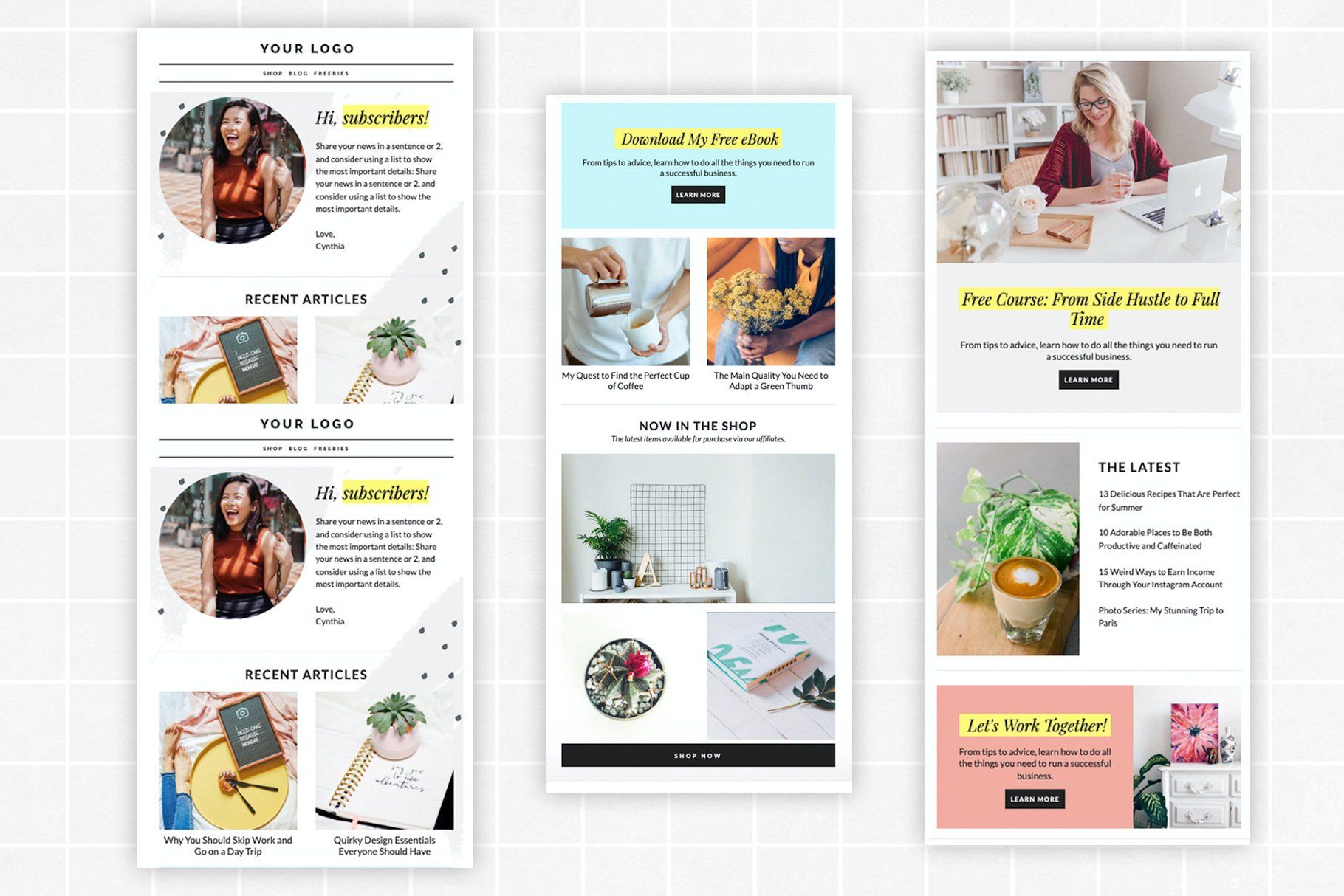 Newsletter Email Template Mailchimp, an Email Template by ltsdesigns