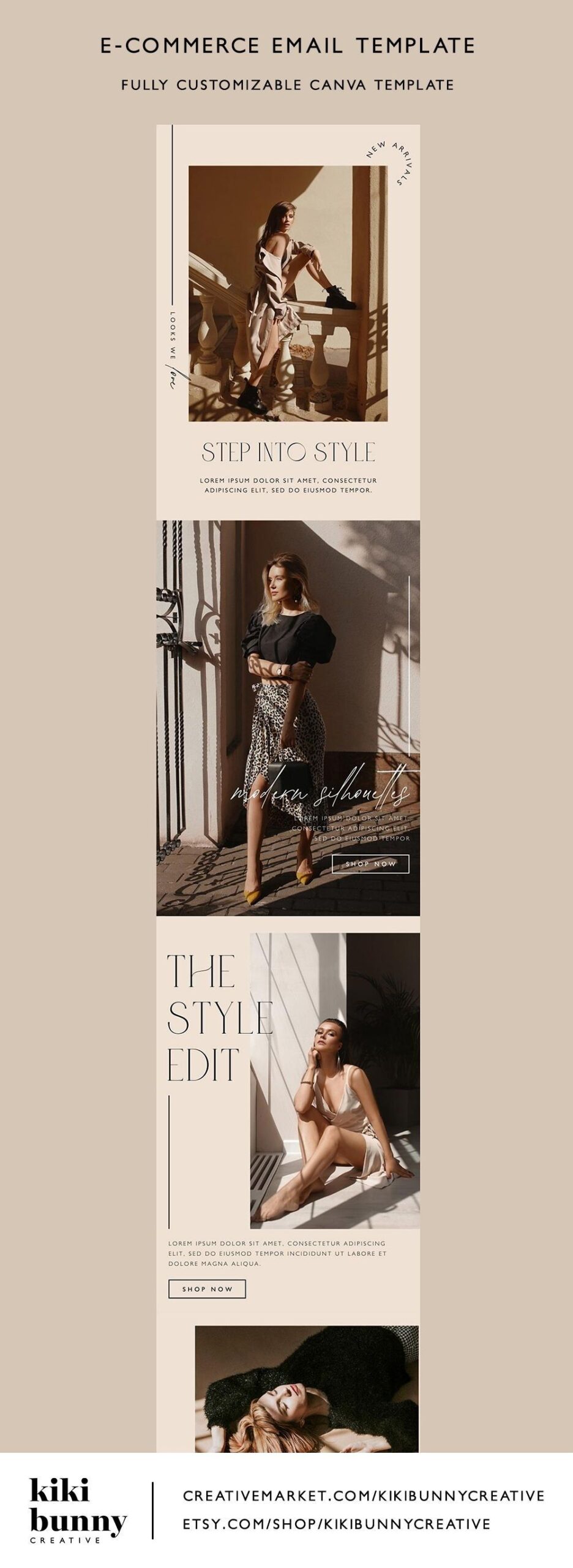 Neutral Minimal Chic Email Template | crystaltcreative.com