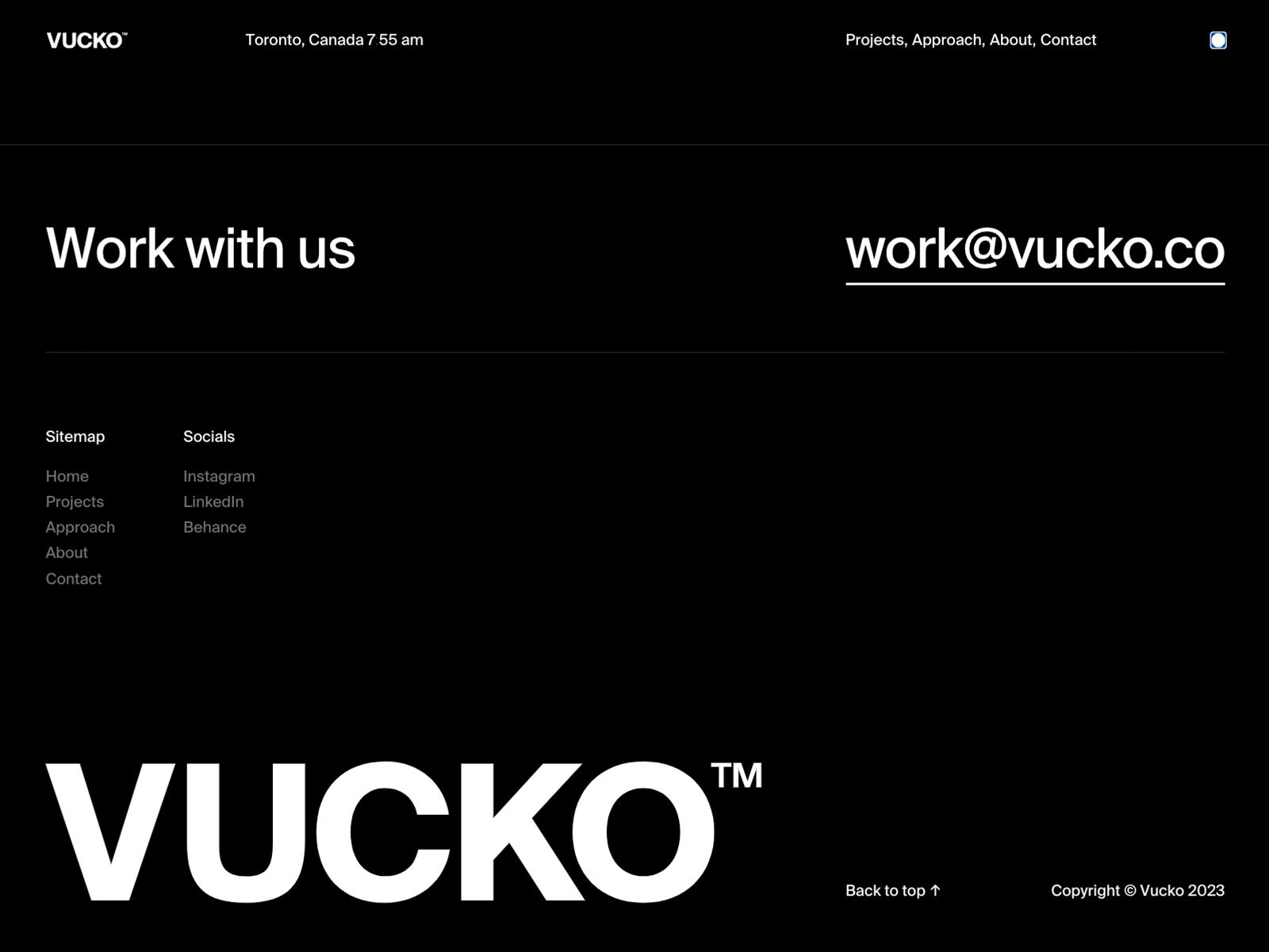 Footer – Awwwards