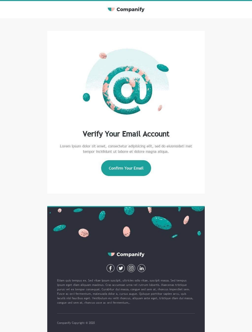 Modern styles for free email newsletter template