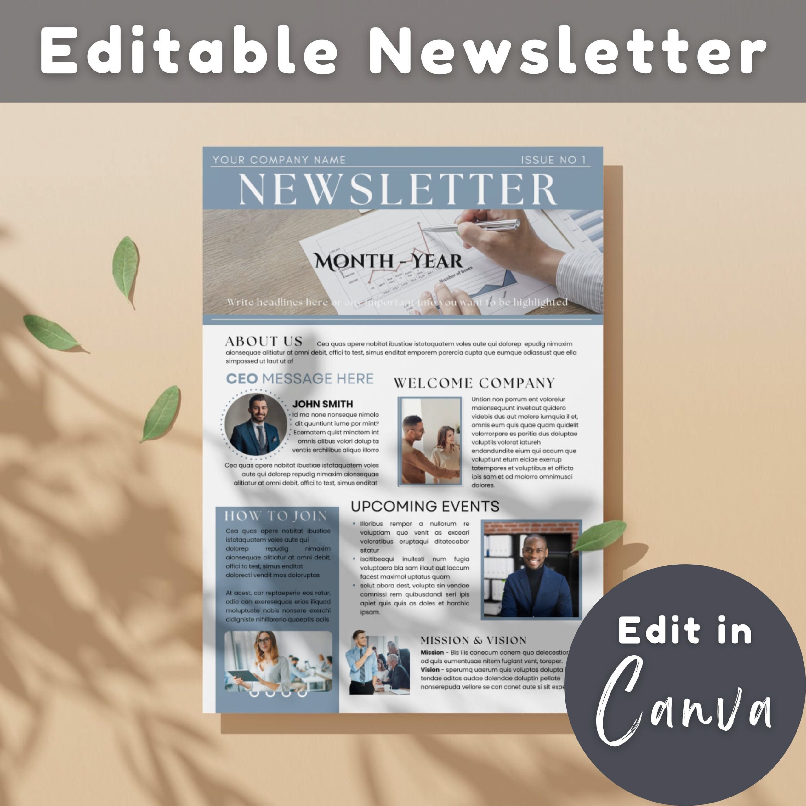 Editable Canva Email Template for Marketing Campaigns & Newsletters 📧