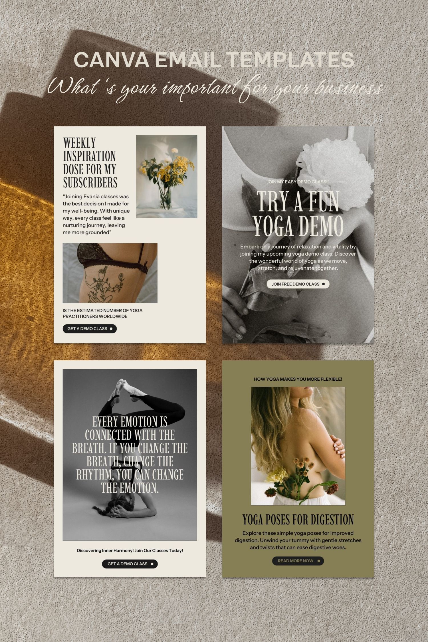 Canva email newsletter templates, Aesthetic design, Minimalist