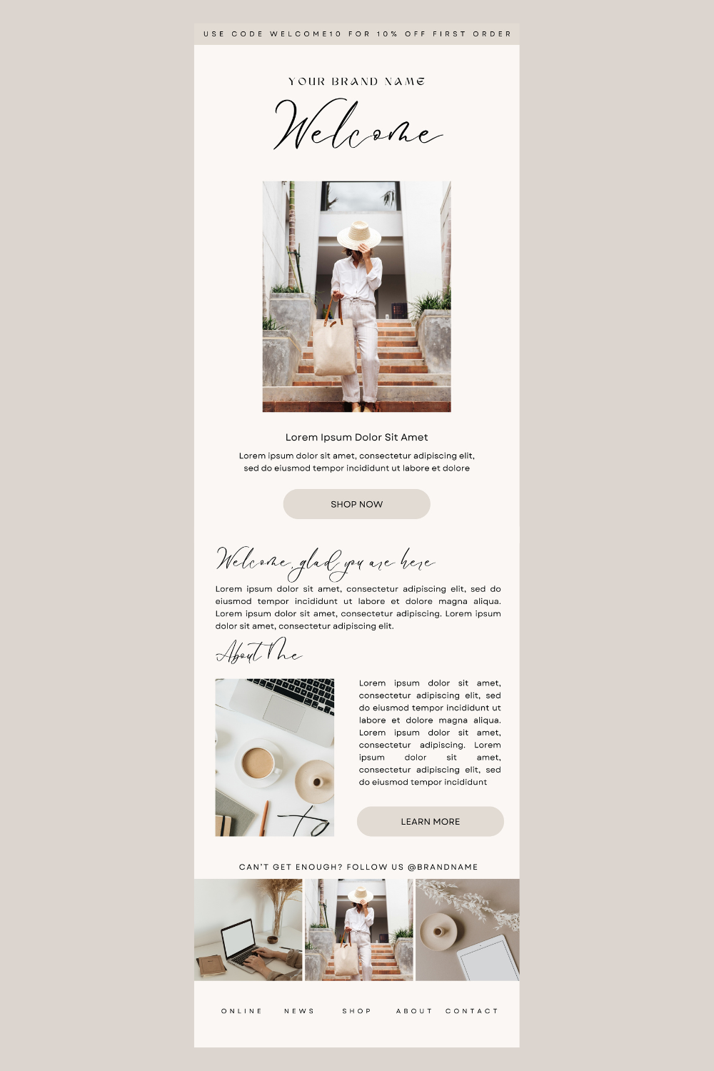 Engaging Layout Inspiration from Branded Newsletter Template