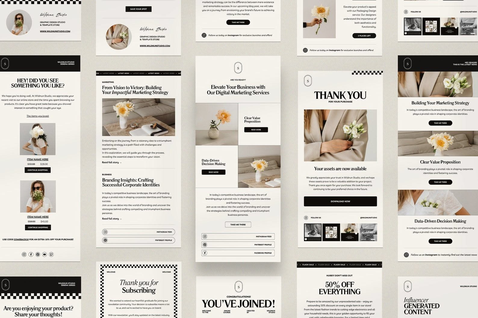 SERE – Email Newsletter Templates for Canva | Email Marketing. Newsletter