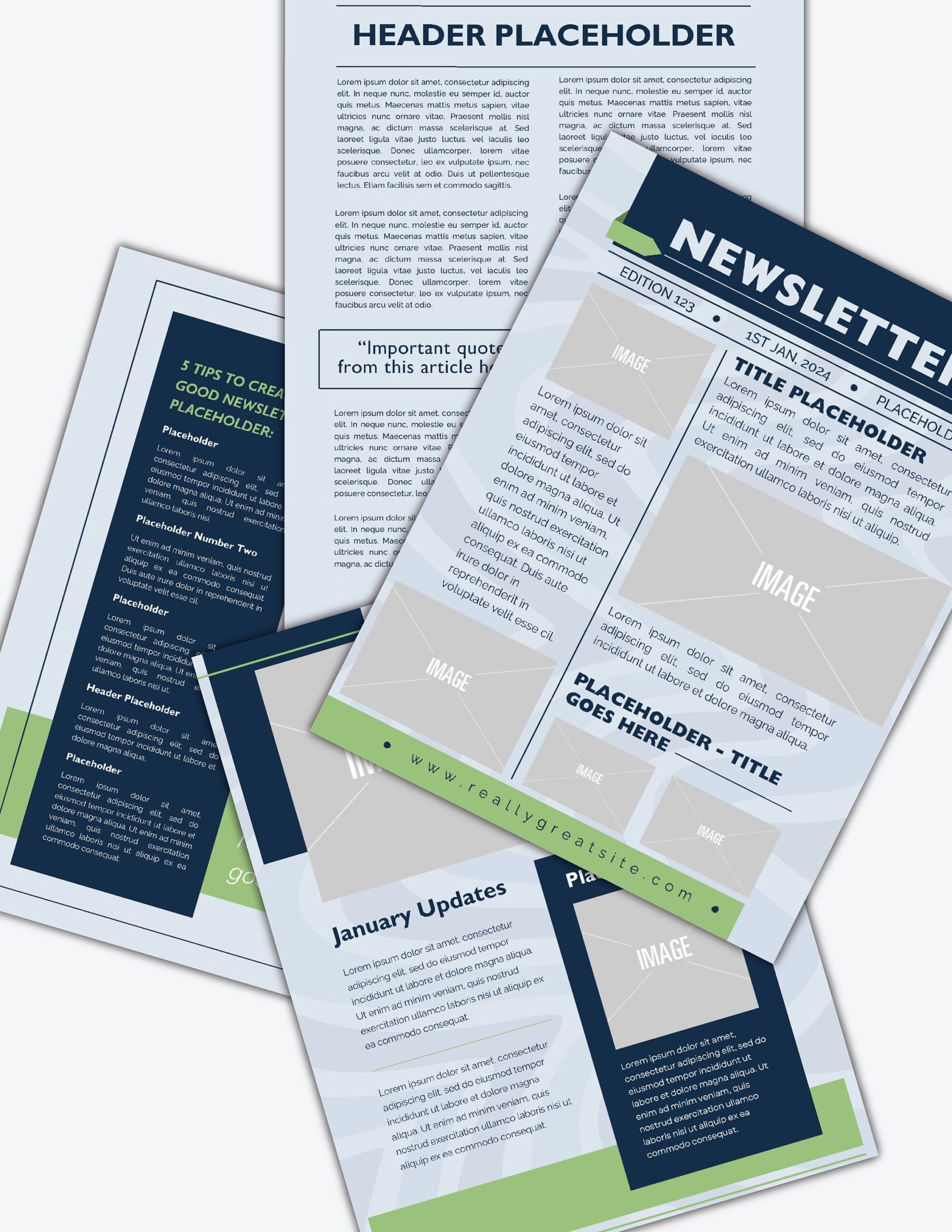 Editable Newsletter Template, Editable Newsletter Template, Business