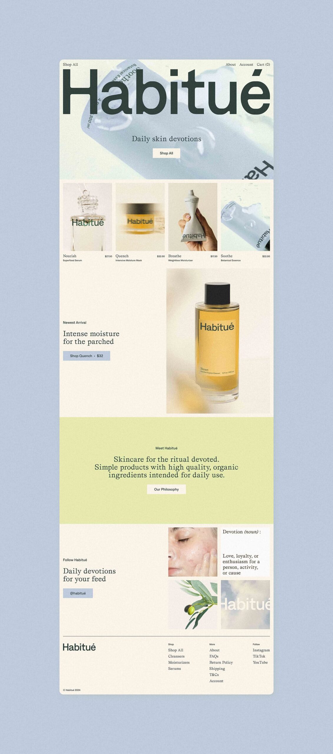Habitu&eacute; | Rainey Studio | Branding & Web Design