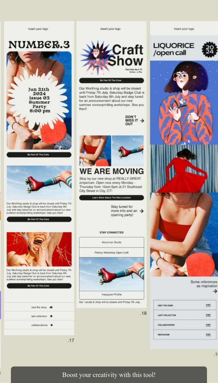 Elegant Floral Newsletter Templates for Fashion Branding