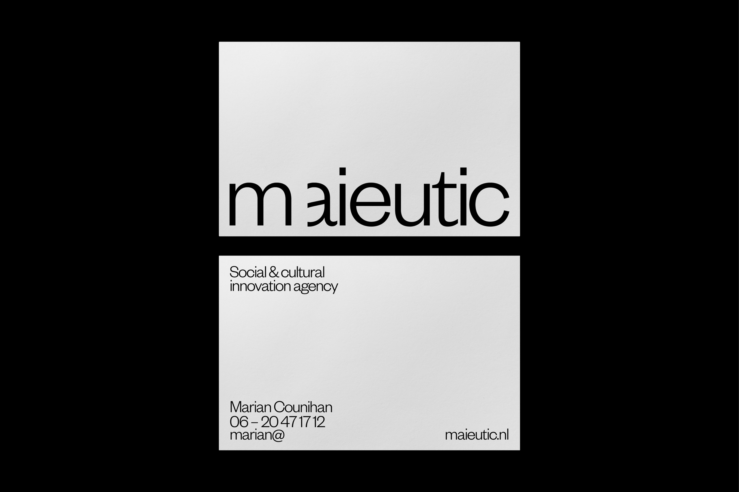 Maieutic: A Swiss-Inspired Minimal Branding & Visual Identity System