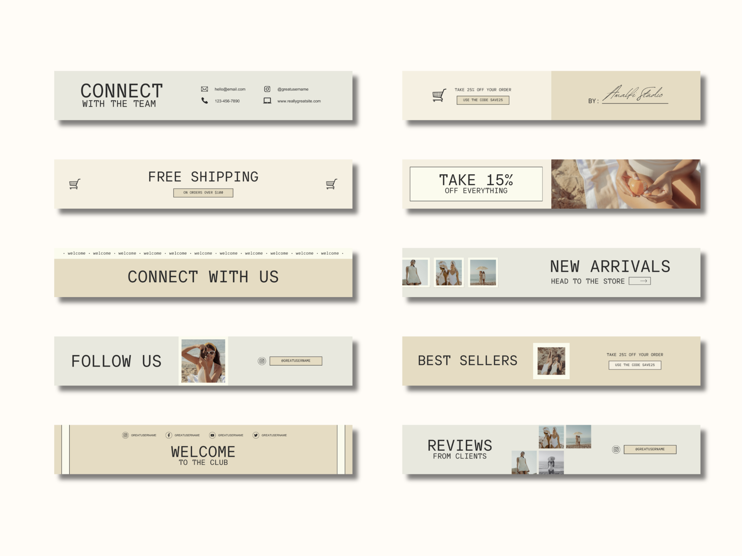 Email Marketing Newsletter Template by Branding Babe Co | Creative Market