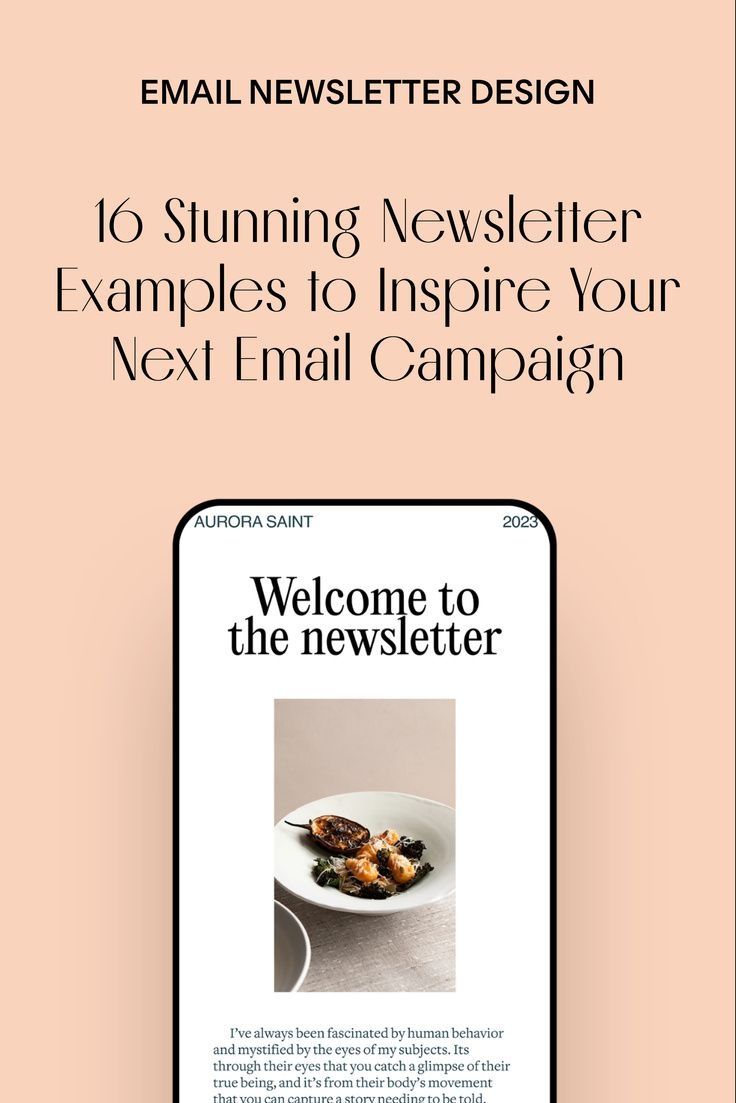 16 Examples of Stunning Email Newsletter Design