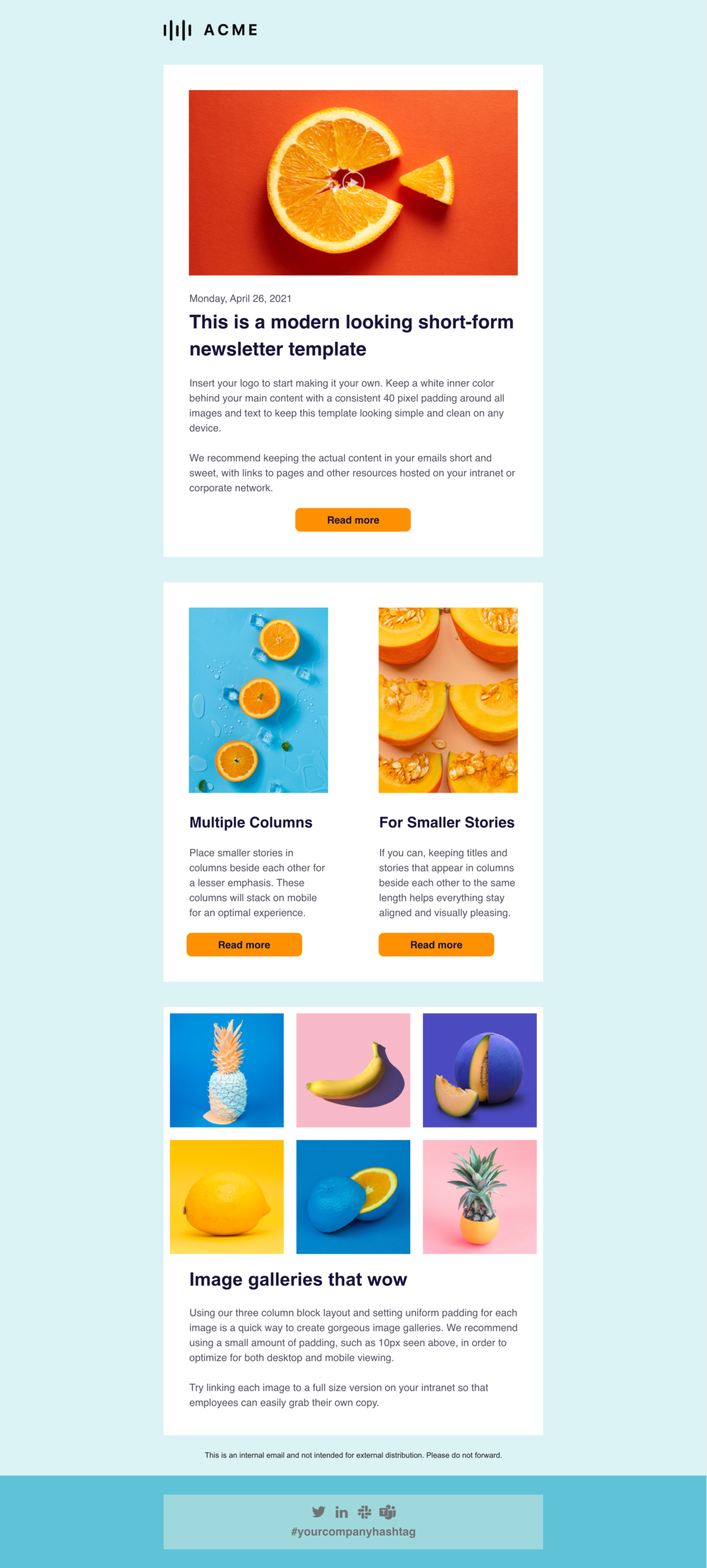 Nieuwsbrief design