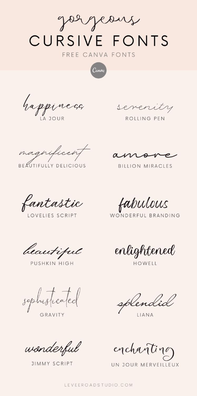 Best Cursive Letters Font Collection – Free Canva Fonts – Canva Fonts