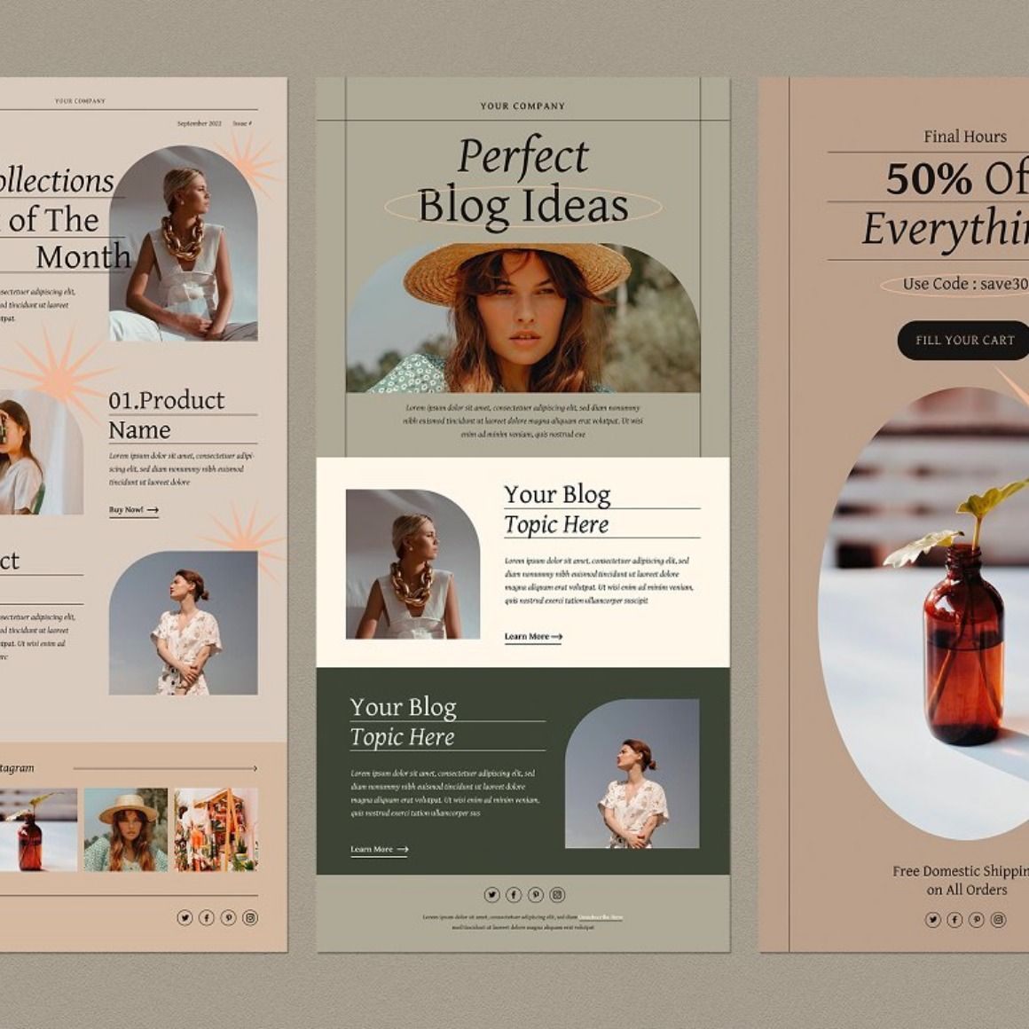 Keyla 10 Minimalism Email Newsletter