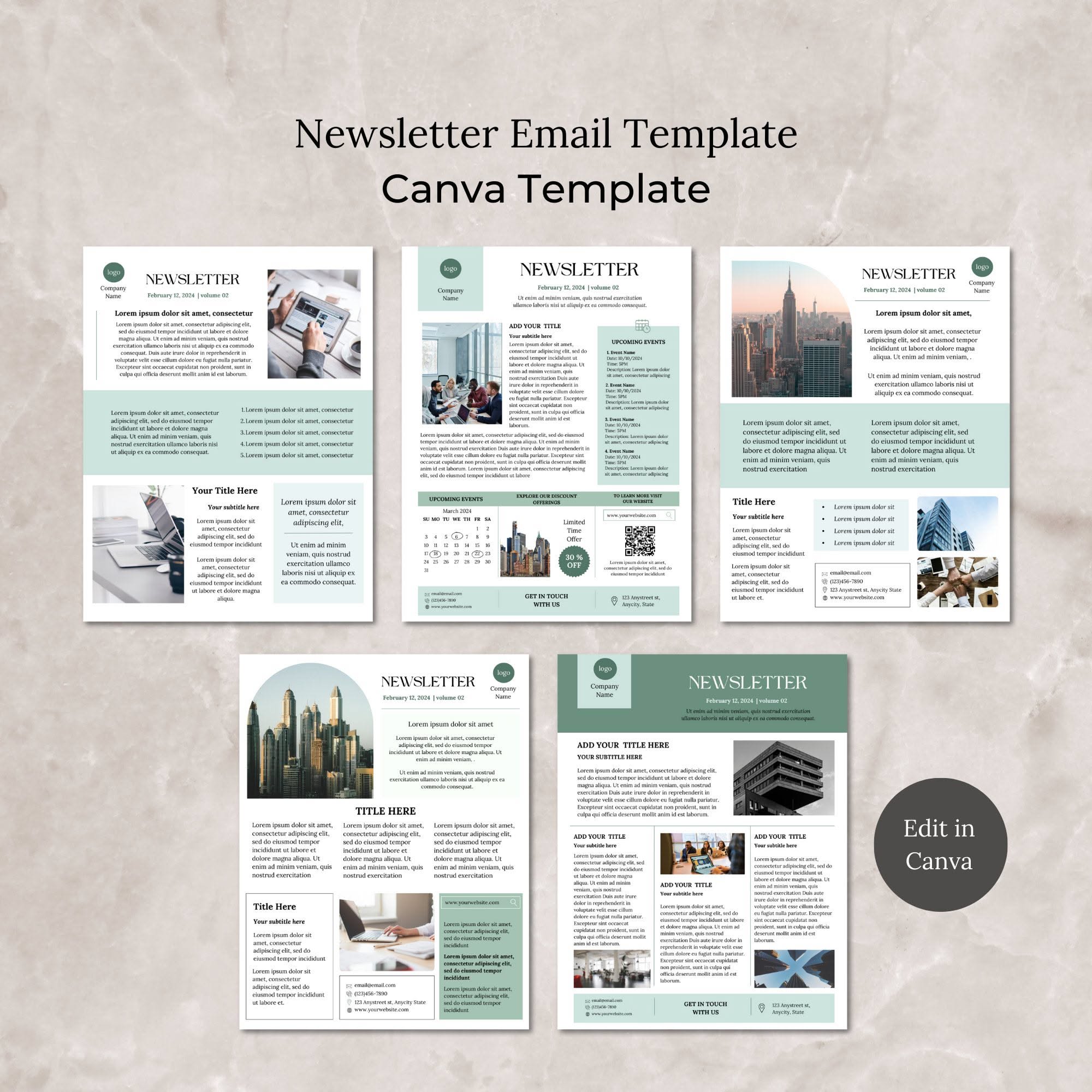 Impeccable Email Presentation with Minimal Newsletter Design