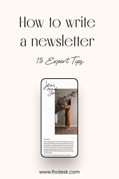 How to Write an Email Newsletter