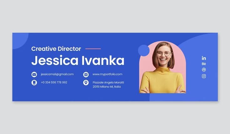 Creative Email Signature Template PSD