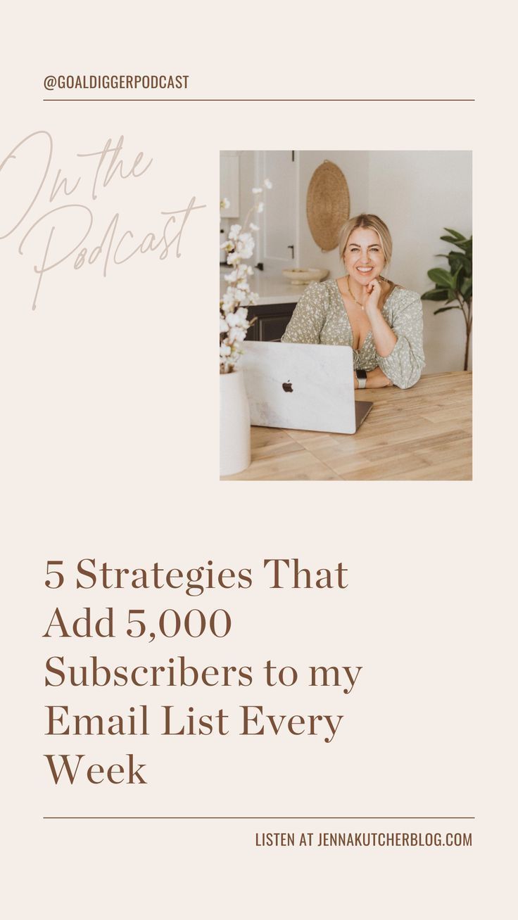 5 strategies that help me grow email list subscribers by 5,000 each week | Email marketing design in
