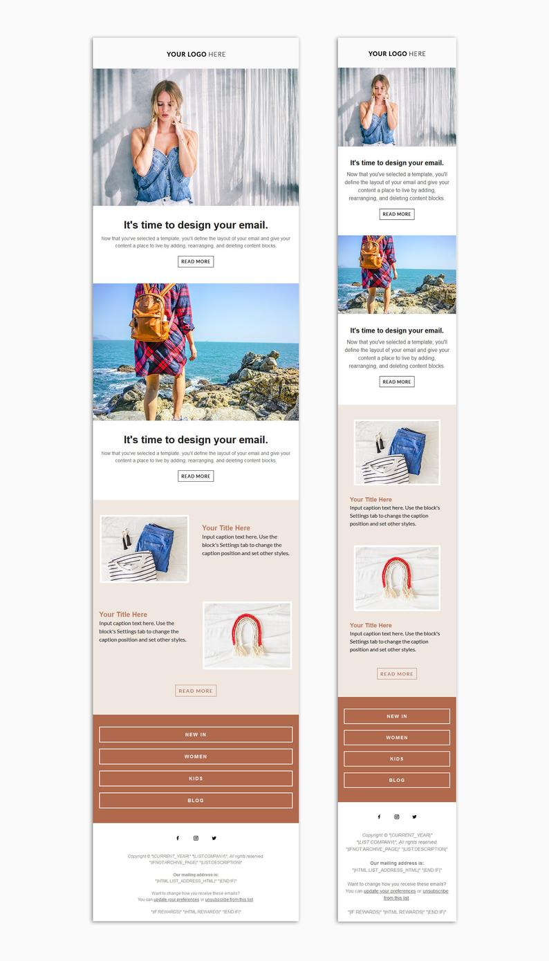 Buy 5 Vibrant Mailchimp Email & Newsletter Templates on Etsy India