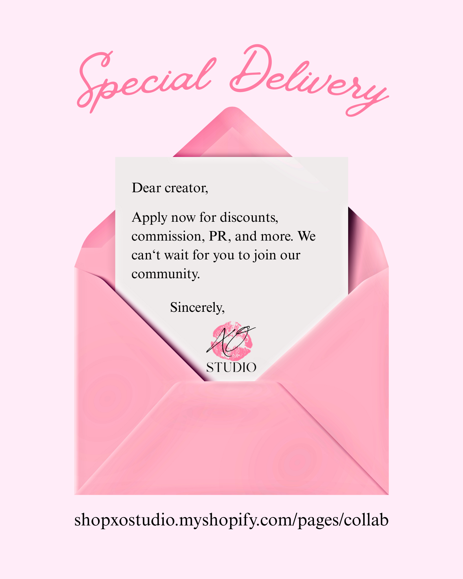 Apply now to be an ambassador for XO Studio