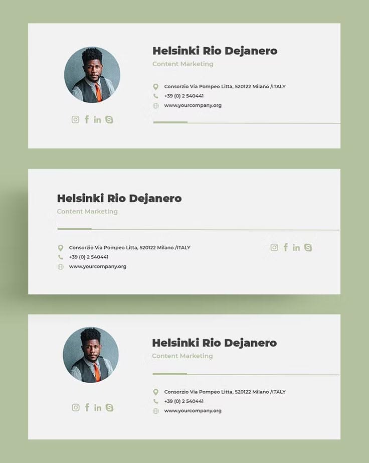 Minimalist Email Signature Template for Professional Communication