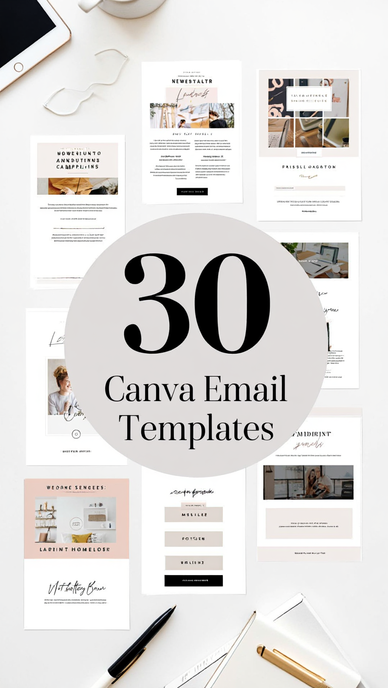 30 Canva Email Templates Branding Kit Modern Layouts for Canva