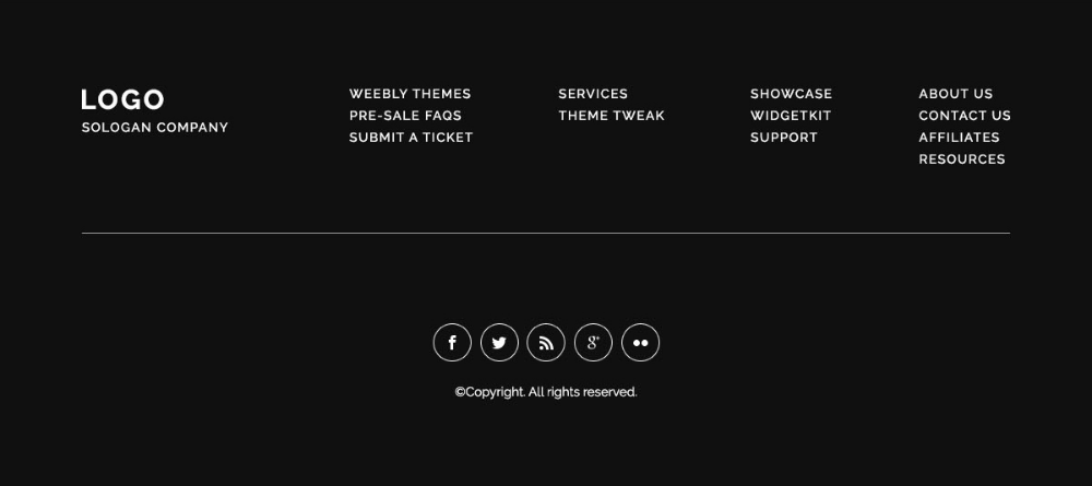Weebly Footer Design – 16 Eye-catching Footer Designs