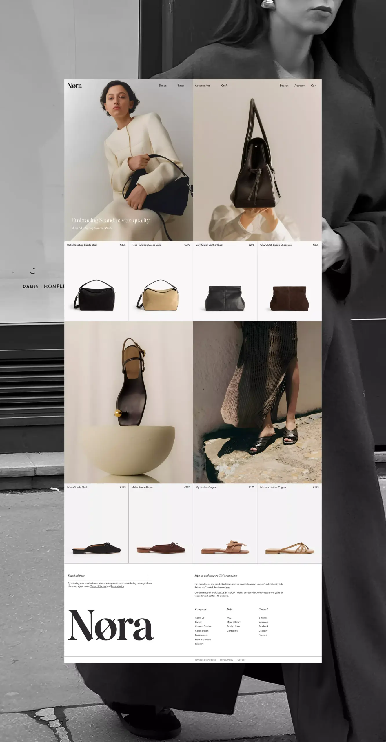 Nøra | E-commerce Website Design – Maxim Malkovich