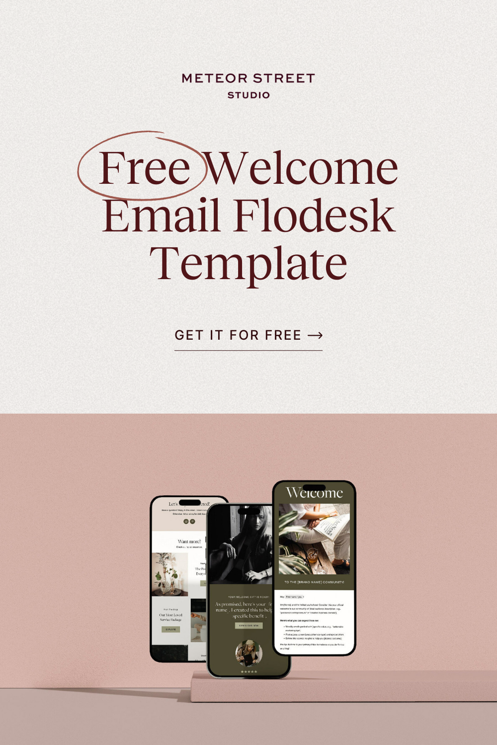 Free Flodesk Welcome Email Template – Meteor Street Studio