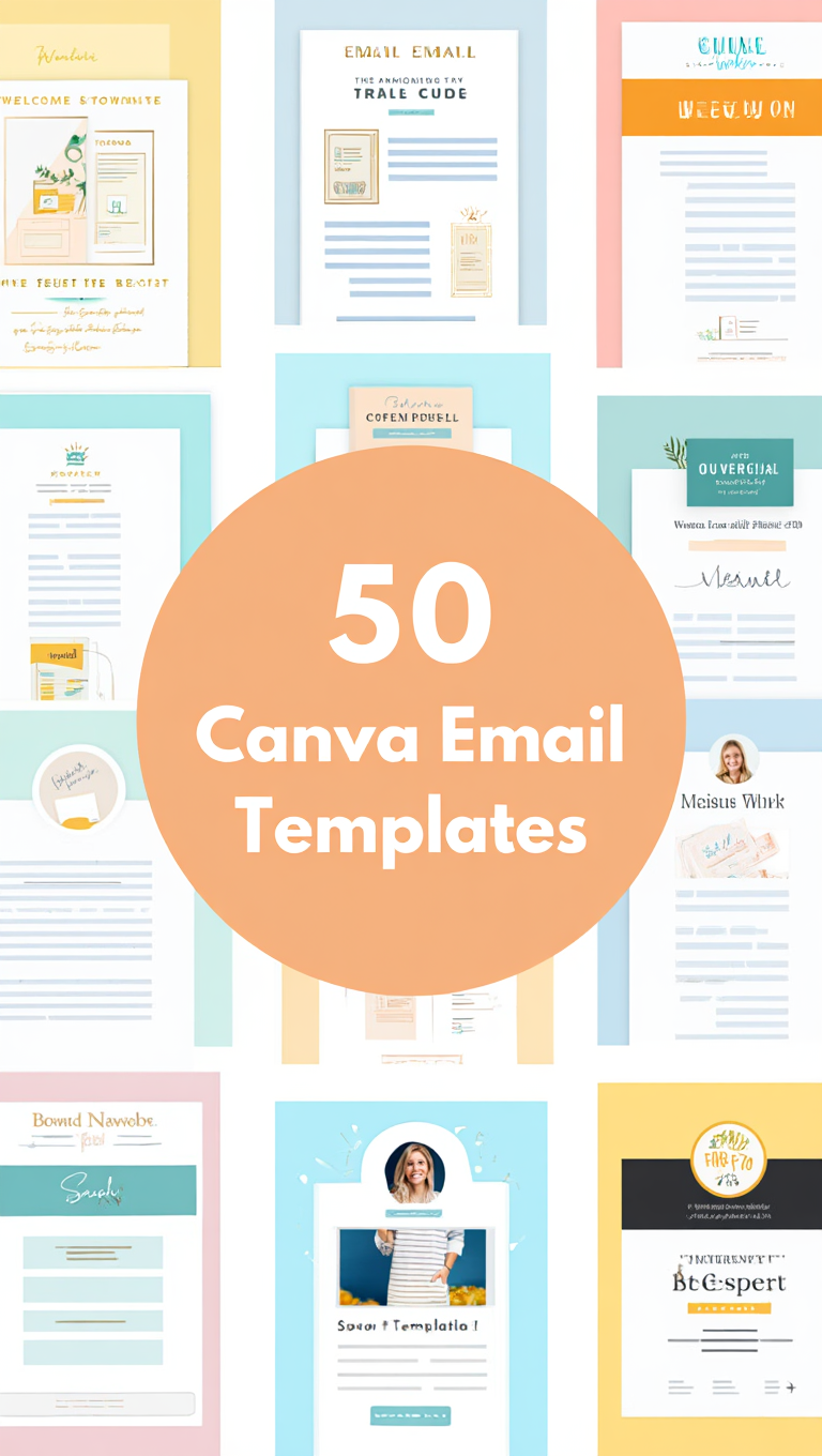 50 Instagram Style Email Canva Templates Bundle Preview