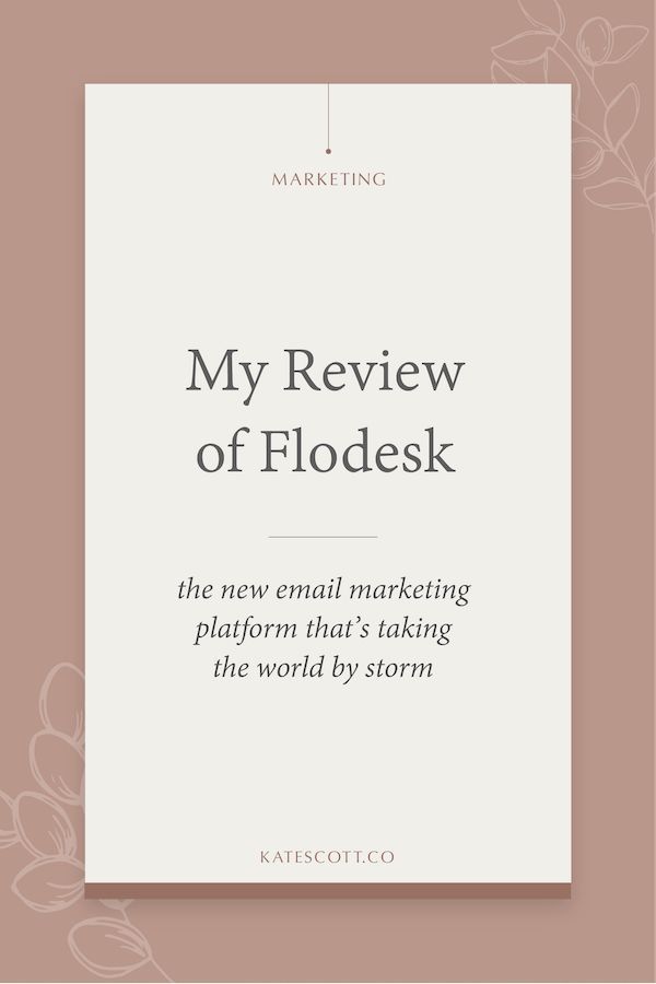 Everything You Need to Know About Flodesk Email Marketing in 2020 | Email marketing, Email marketing