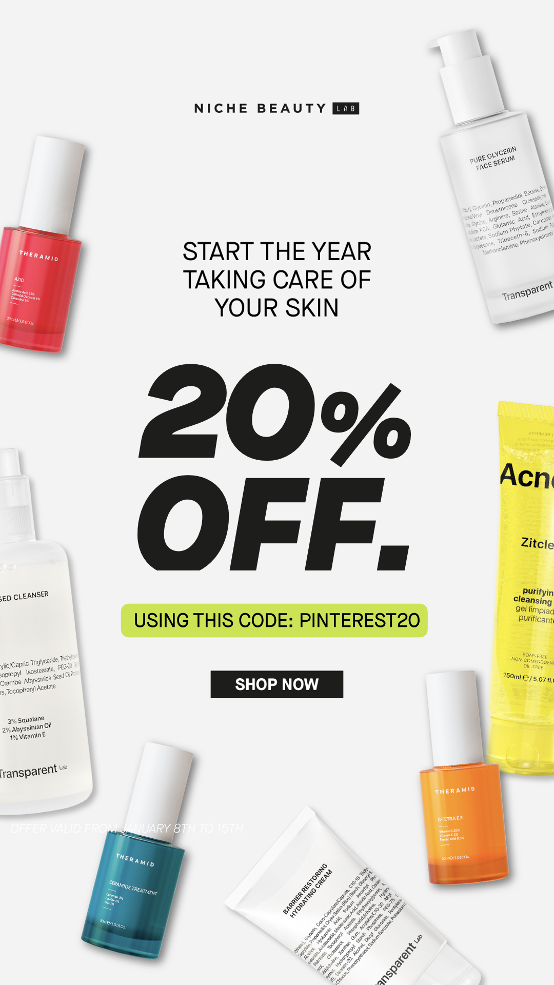 Kick Off the Year with Glowing Skin: Creative Cosmetic & Advertising Ideas