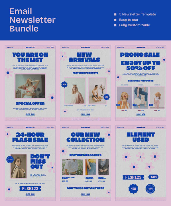 Fashion Email Newsletter Bundle