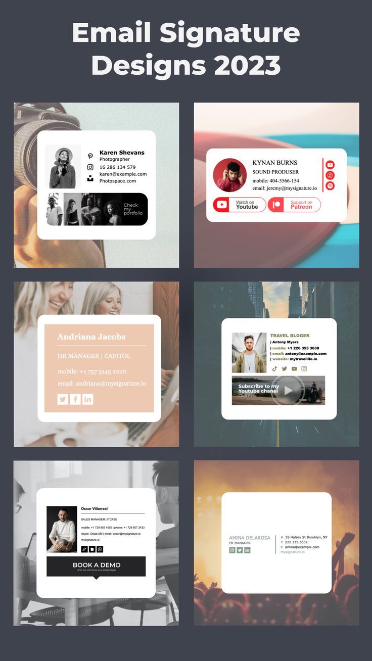 Email Signature Designs 2023