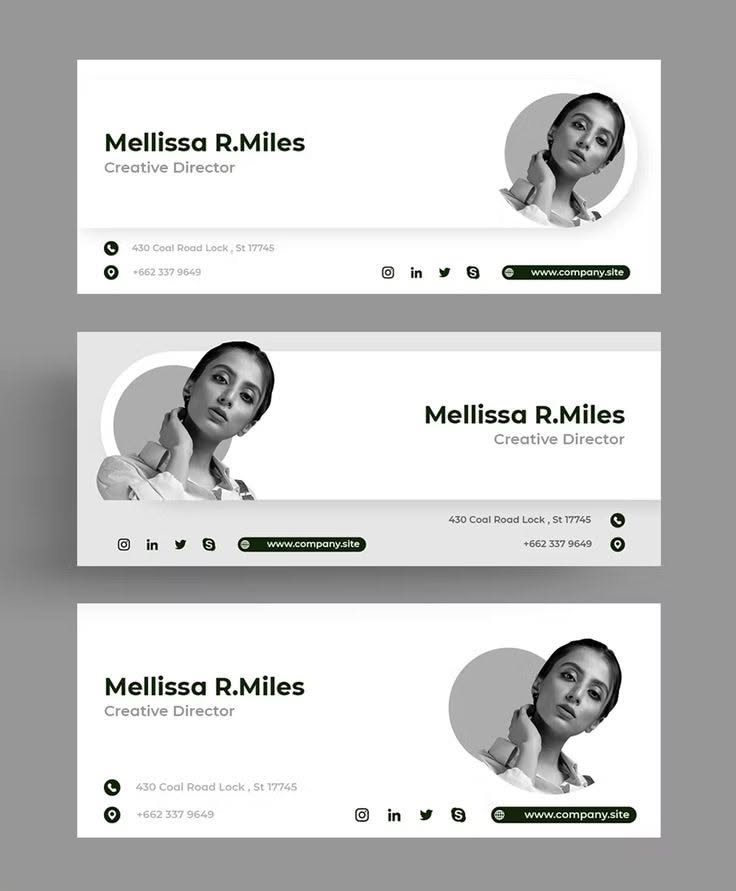 Creative Email Signature Design Template
