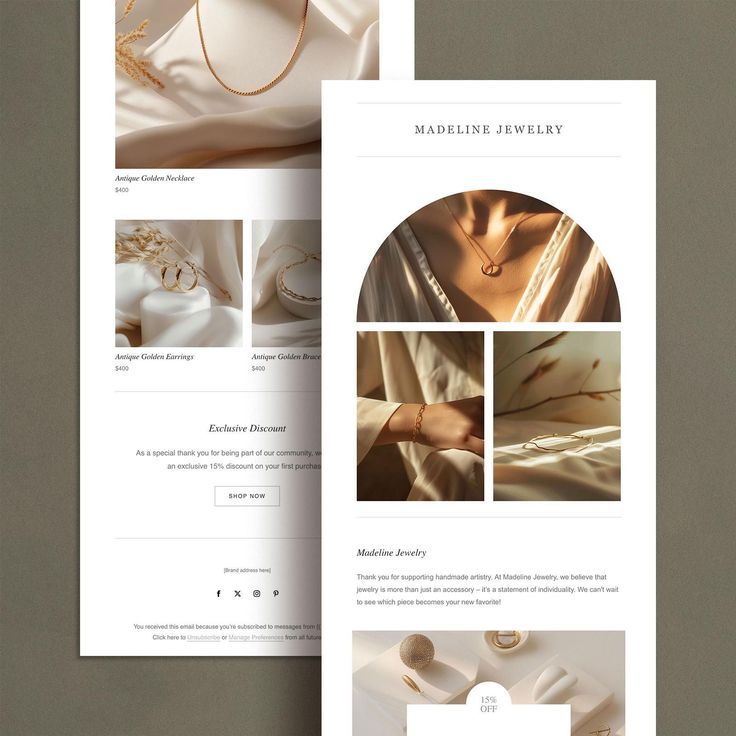 Elegant Ecommerce Email Template for Fashion Brands