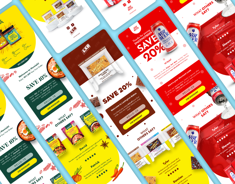 Email design | klaviyo welcome newsletter
