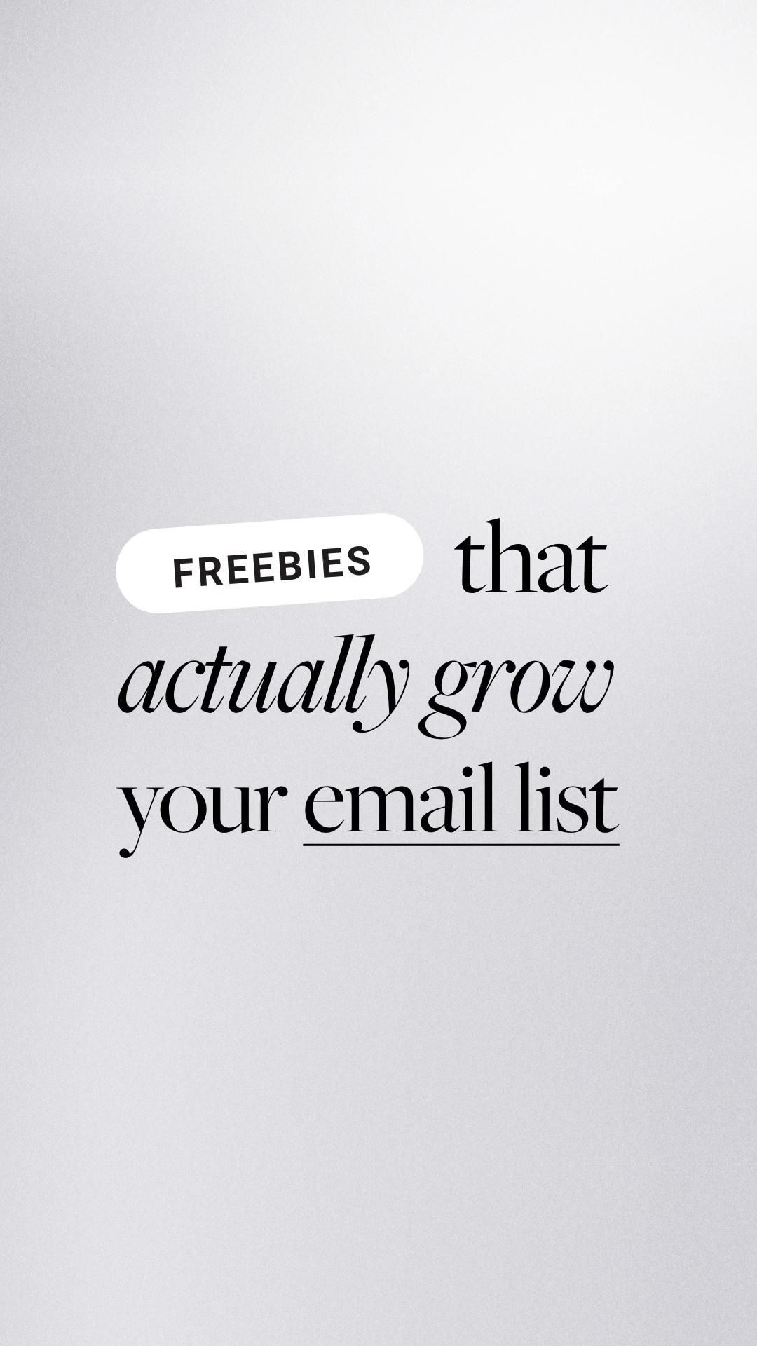 How to create freebies that *actually* grow your email list — Big Cat Creative