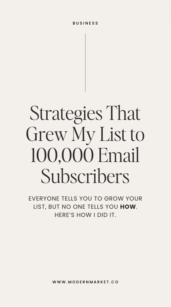 Email Marketing Strategies That Grew My List to 100K+